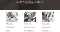 Desktop Screenshot of dentalandpodiatricmalpractice.com
